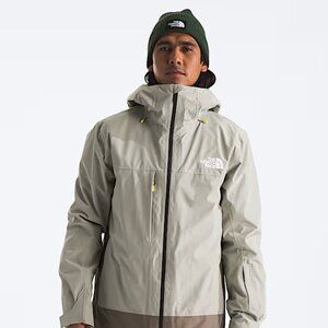 North Face Mens Plus Thermoball Snow Triclimate Jacket Clay Grey XXL 2XL